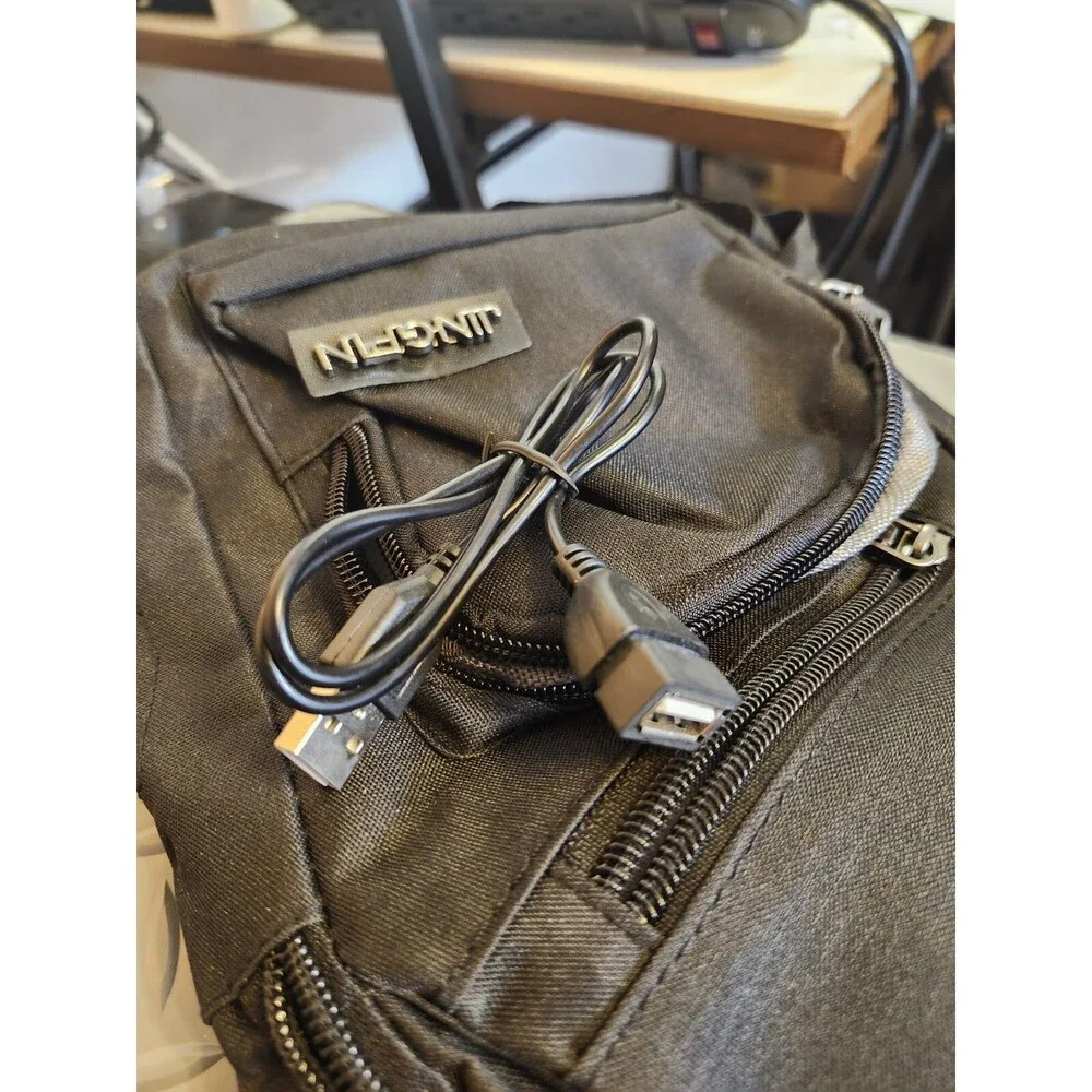 AMJ Sling Bag Shoulder Backpack Chest Bags Crossbody Daypack with USB Cable
